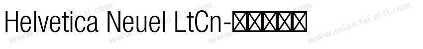 Helvetica Neuel LtCn字体转换